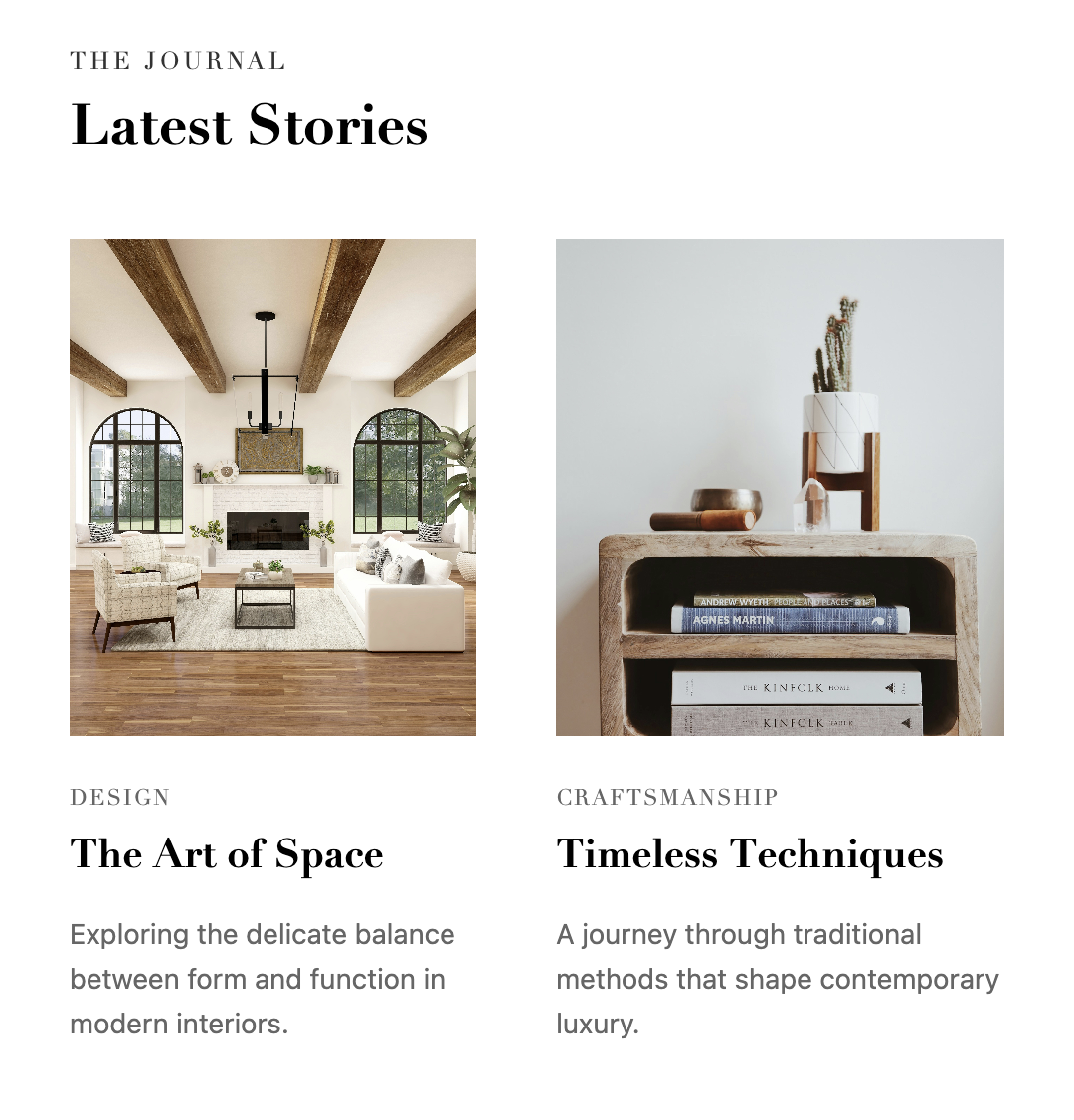 Editorial Content Grid