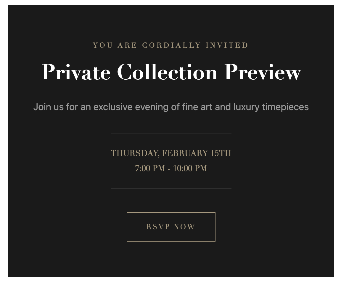 Luxury Event Invitation