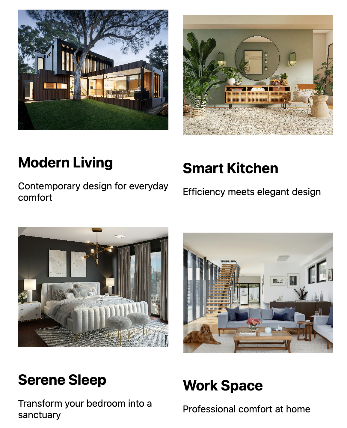 Two Columns by Two Rows