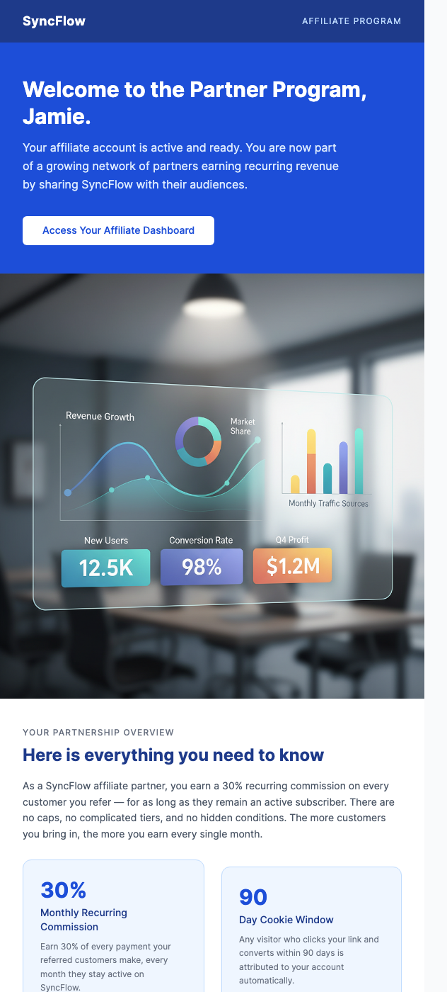 Affiliate Partner Welcome