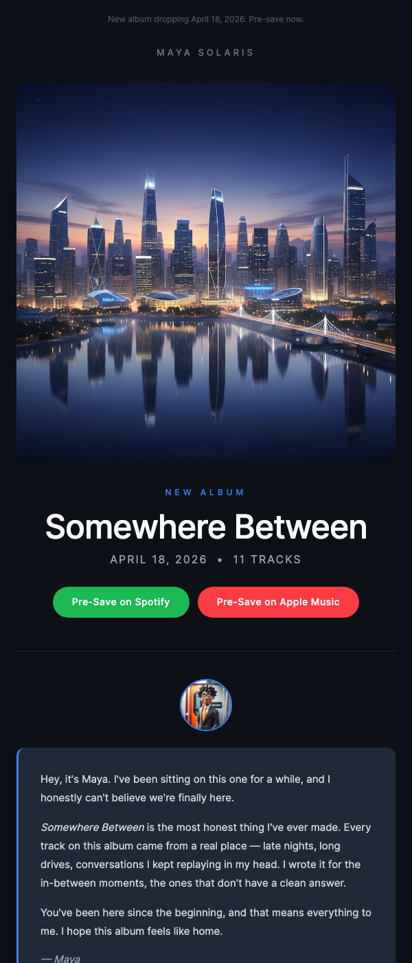 Album Release Announcement