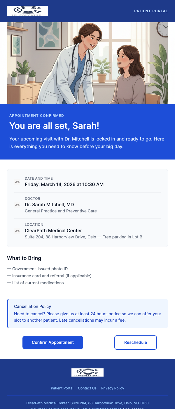 Appointment Confirmation – We'll See You Soon