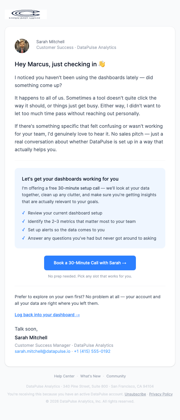 At-Risk Customer Intervention