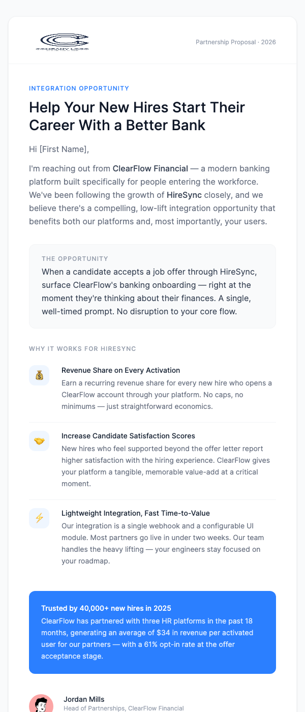 B2B Partnership Proposal