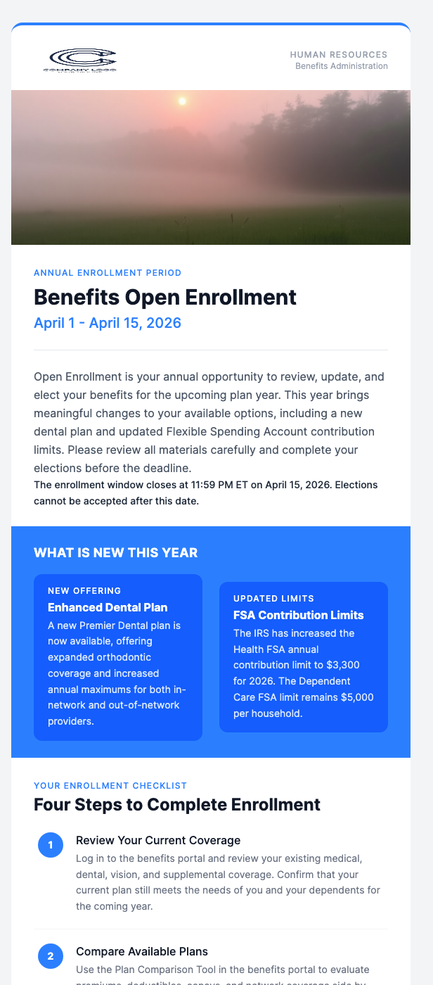 Benefits Open Enrollment