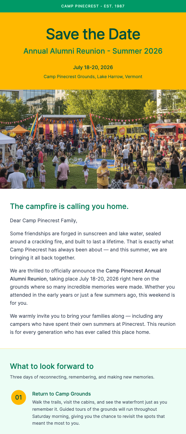 Camp Reunion – Save the Date