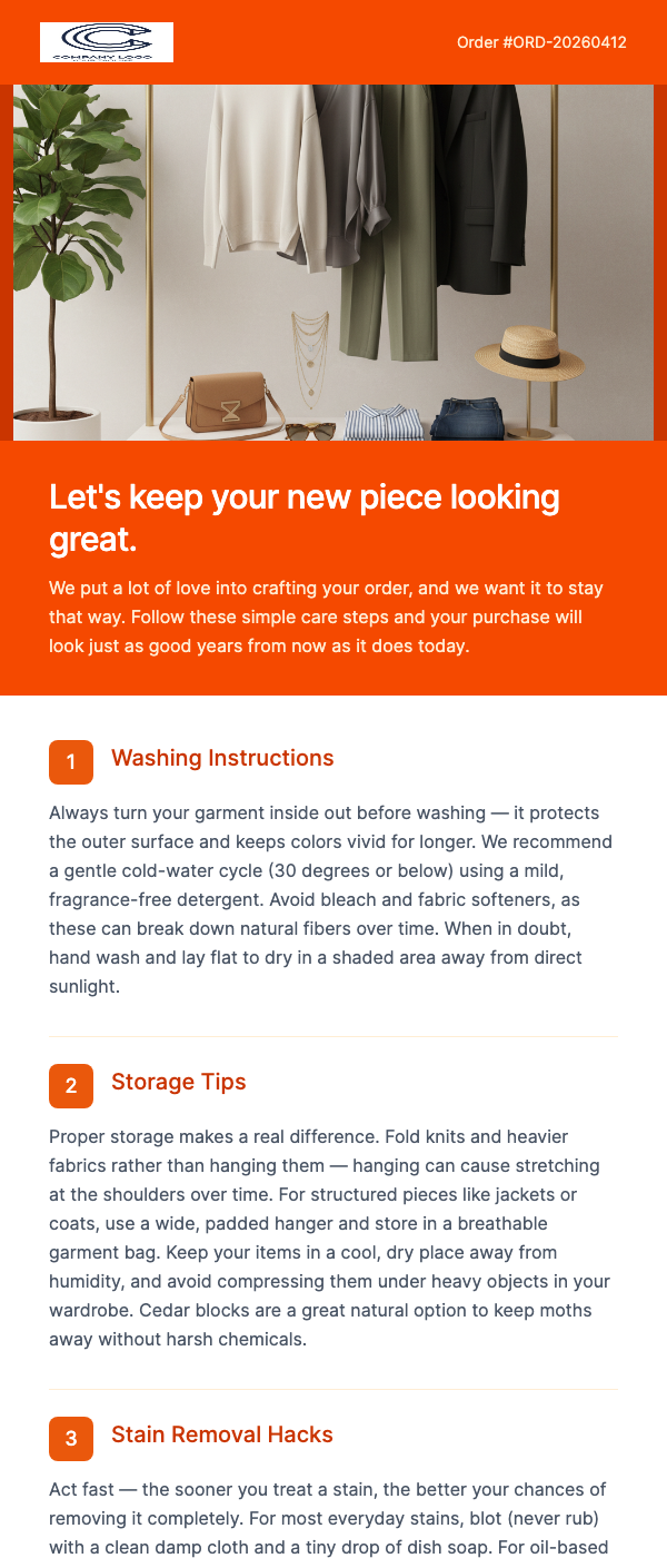 Care Instructions – How to Keep Your Pieces Perfect