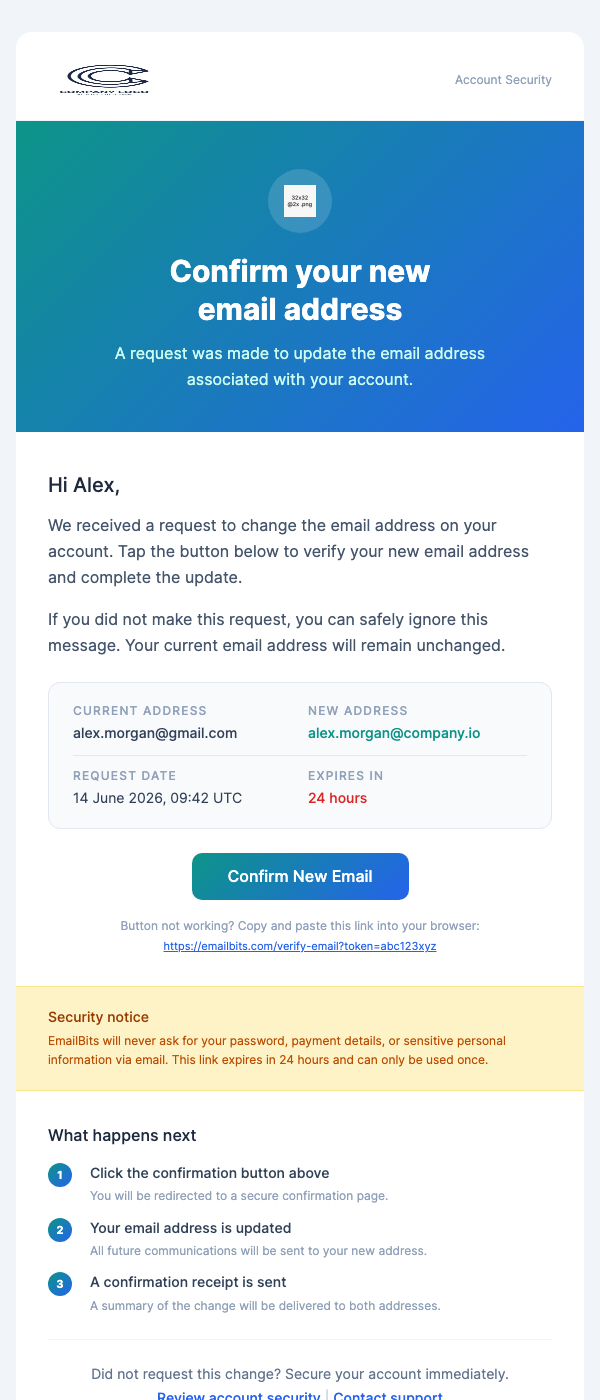 Change Email Address – Gradient