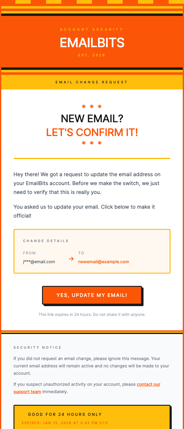 Change Email Address – Retro