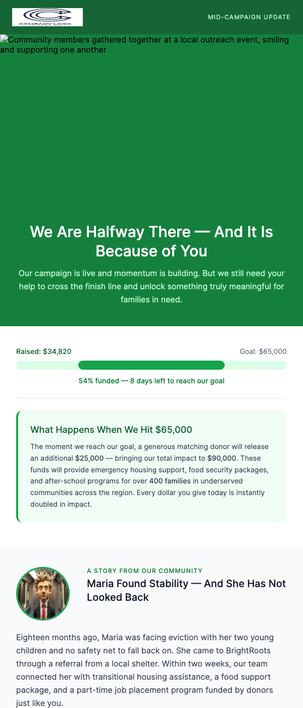 Charity Fundraiser – Help Us Hit Our Goal