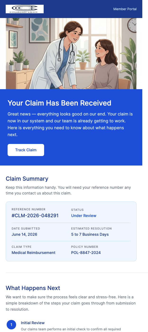Claim Submitted – We're Here to Help