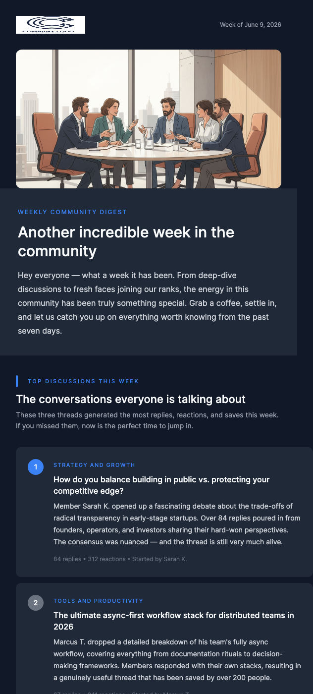 Community Weekly Digest – What You Missed