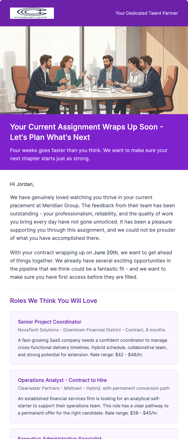 Contract Ending Soon – Let's Plan Your Next Steps