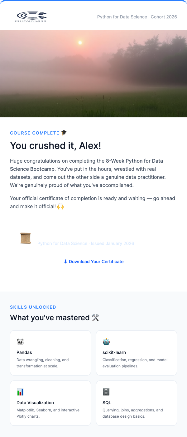 Course Completion Certificate