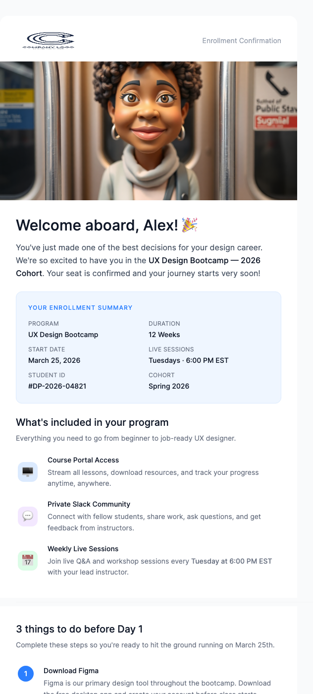 Course Enrollment Confirmation