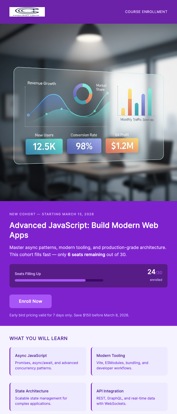 Course Enrollment Open – Limited Seats Available
