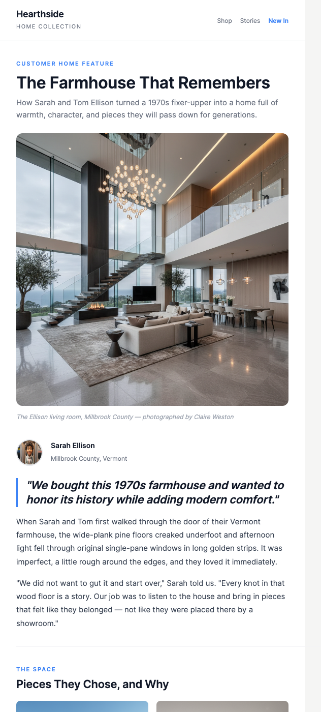 Customer Home – Real Spaces, Real Stories