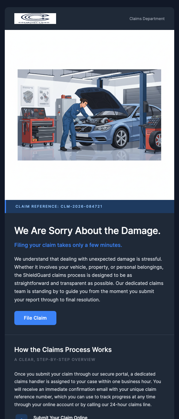 Damage Claim – We're Here to Help