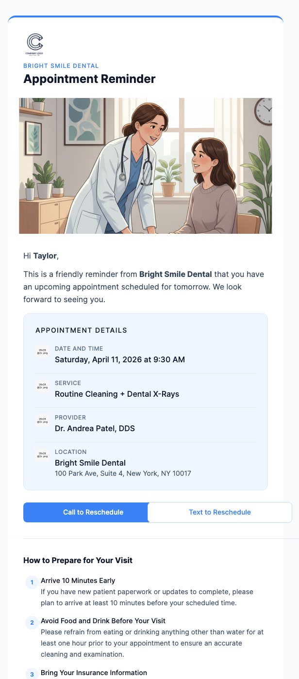 Dental Appointment Reminder