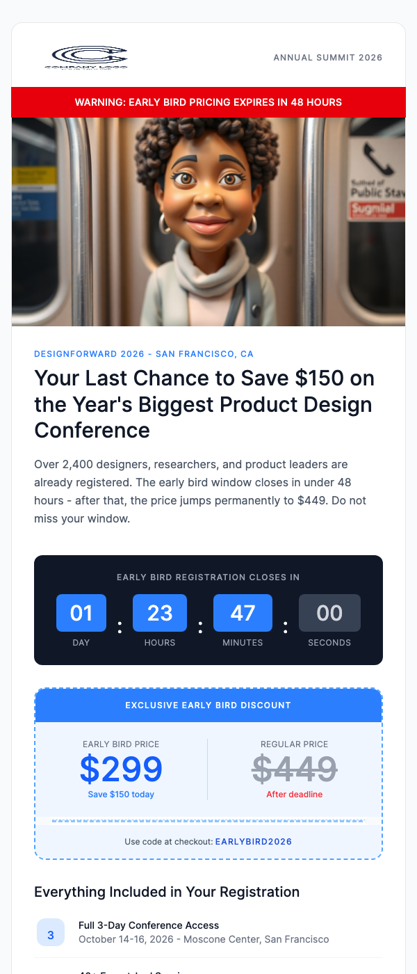 Early Bird Registration Closing