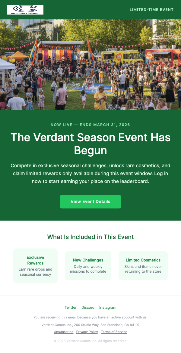 Event Starting Soon – Limited-Time Content