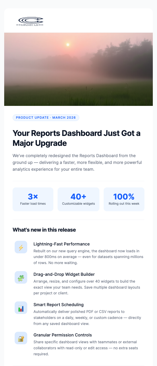 Feature Announcement – New Dashboard