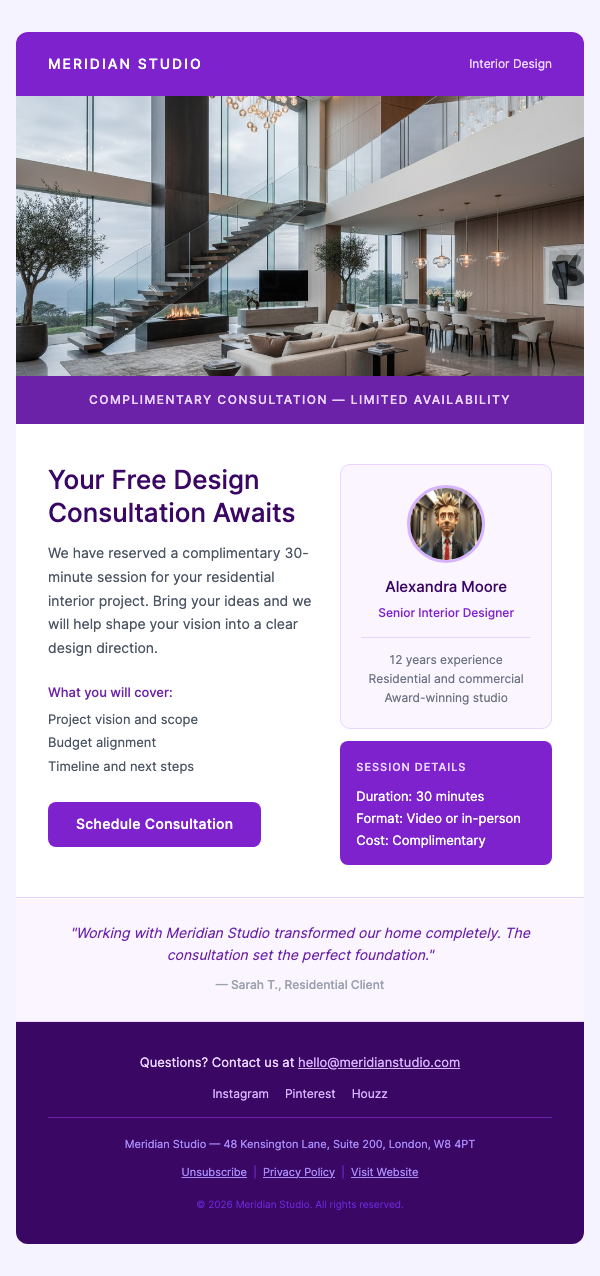Free Design Consultation – Let's Plan Your Project
