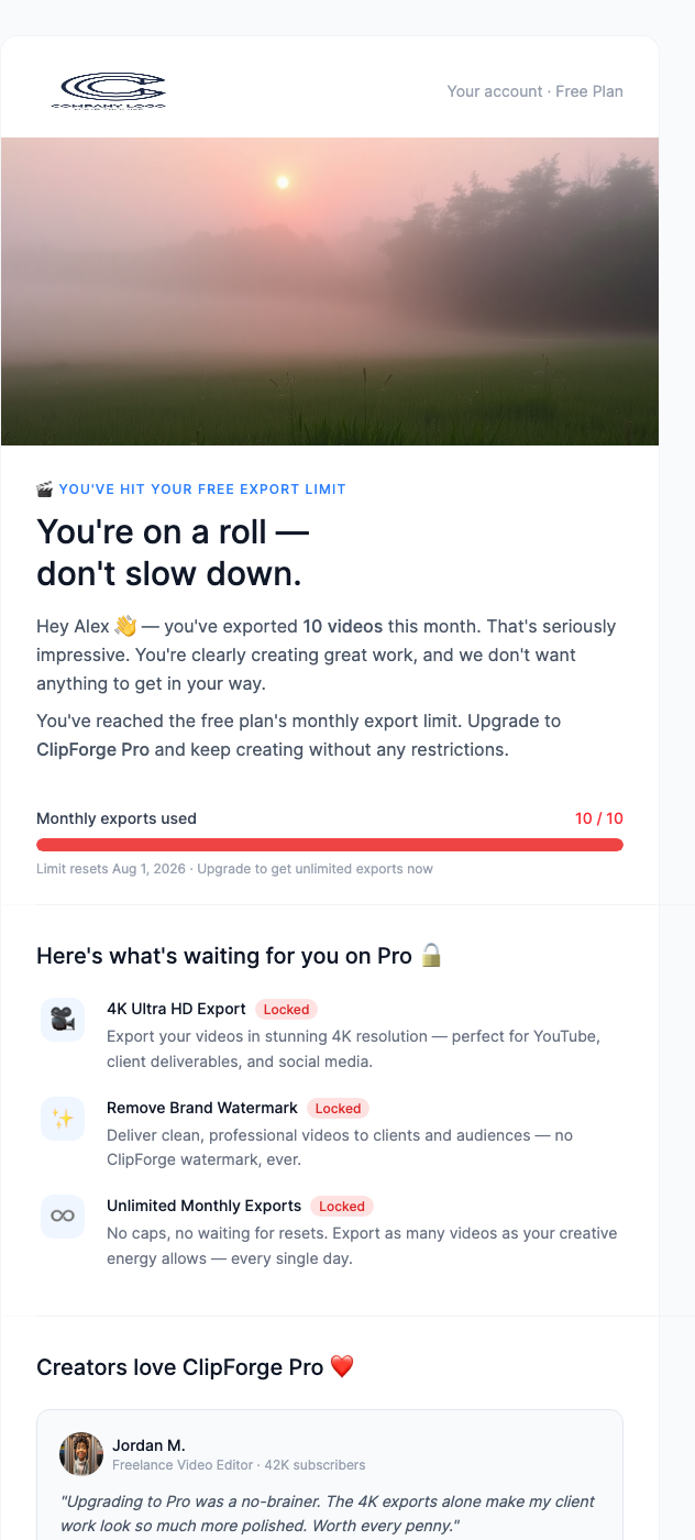 Free-to-Paid Conversion Nudge