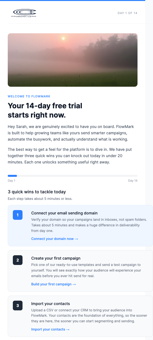 Free Trial Day 1 – Getting Started