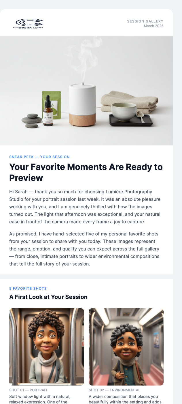 Gallery Preview – First Look at Your Photos