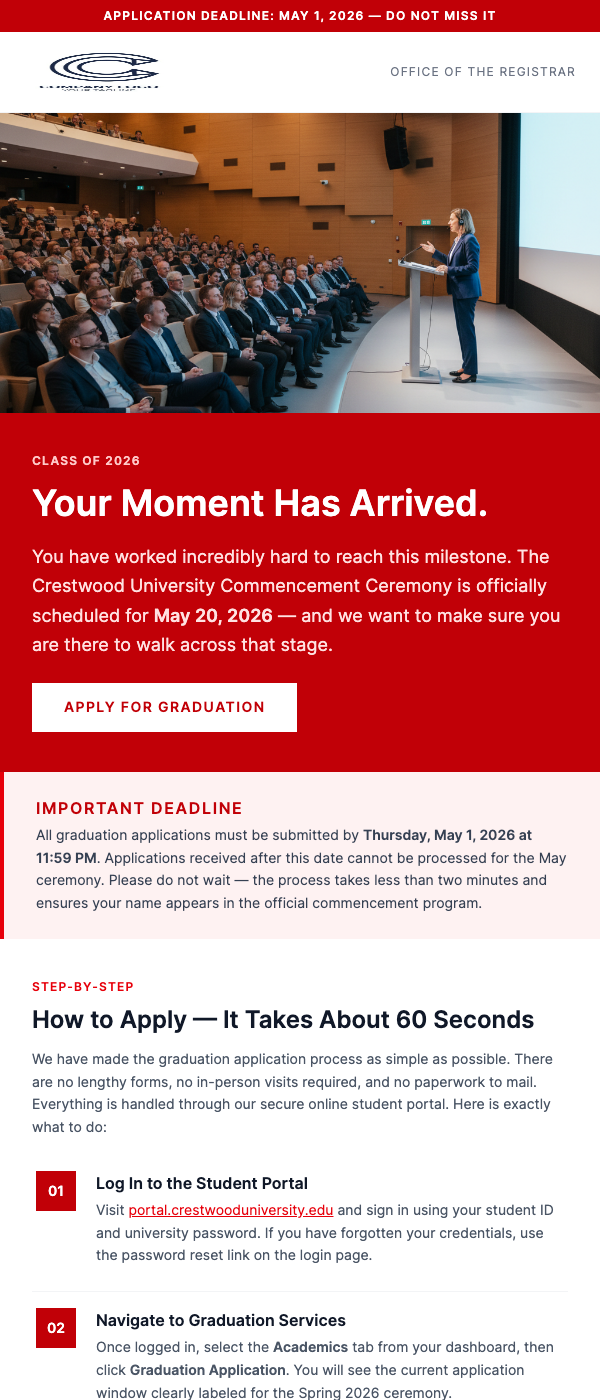 Graduation Application Deadline – Don't Miss It