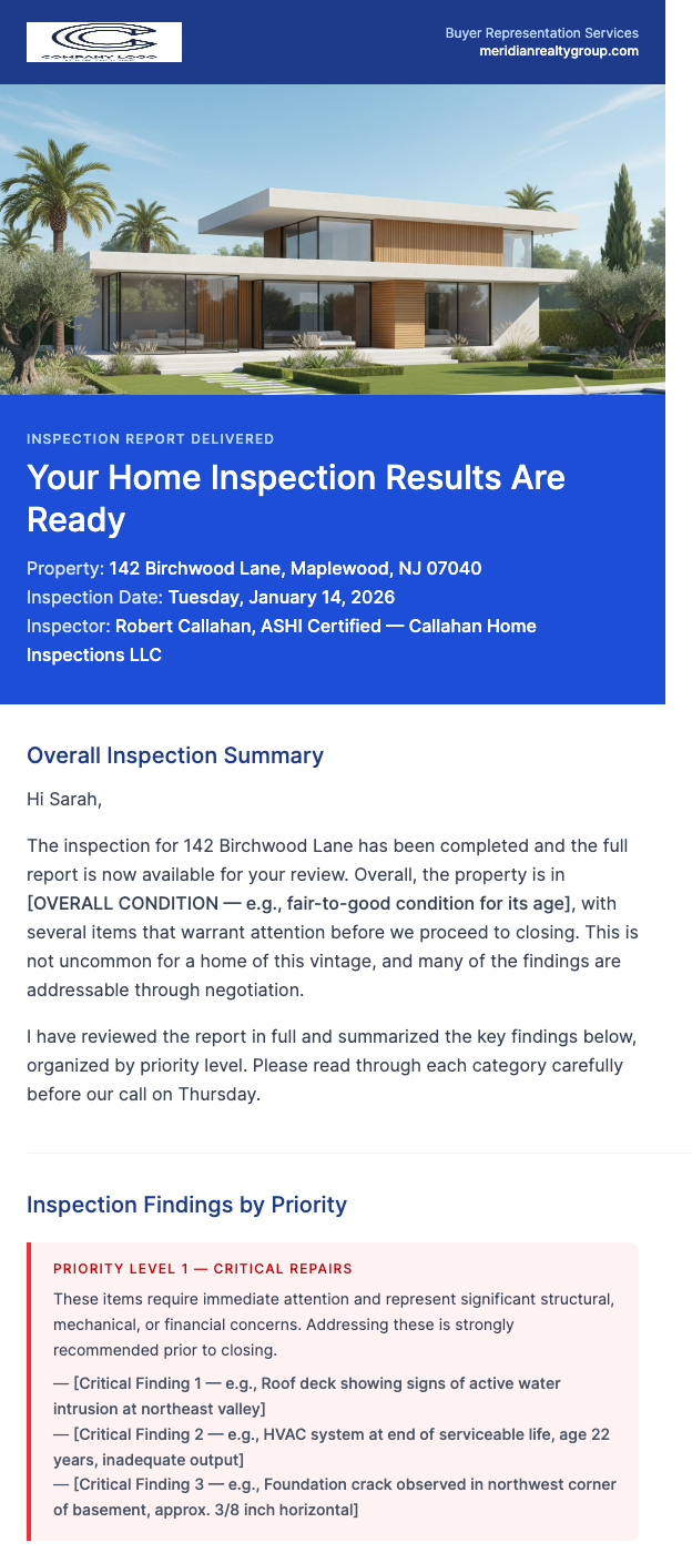 Home Inspection Report – Here's What We Found