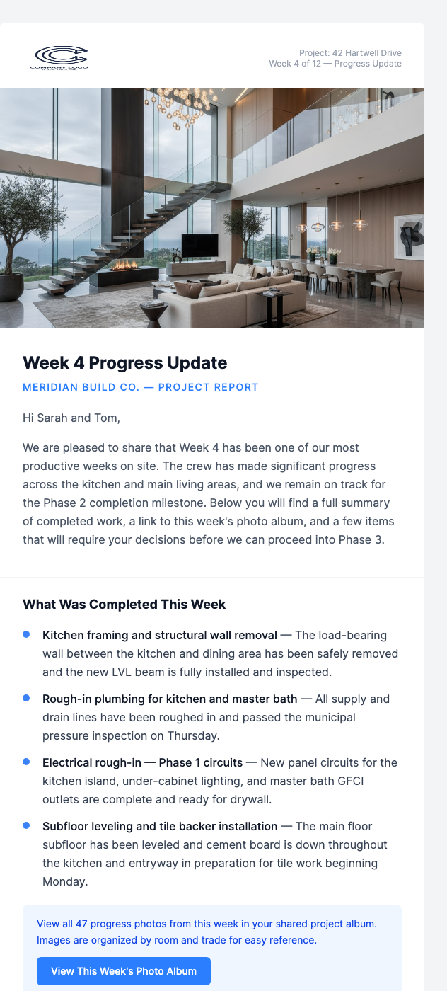 Home Renovation Progress Photos Ready