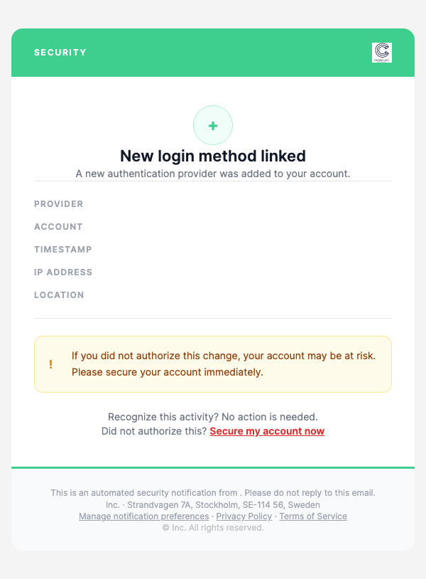 Identity Linked – Branded