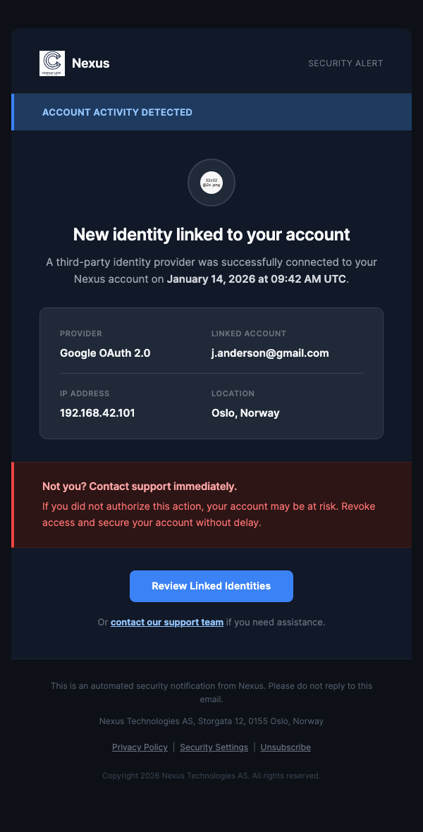 Identity Linked – Dark