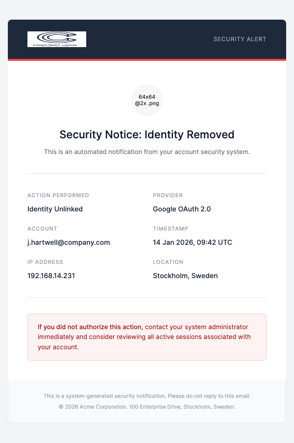 Identity Unlinked – Corporate
