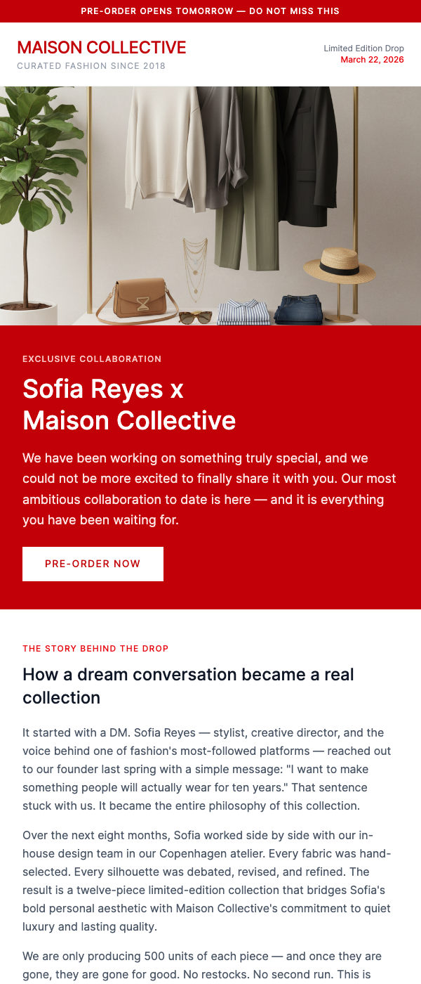 Influencer Collab – Limited Edition Line