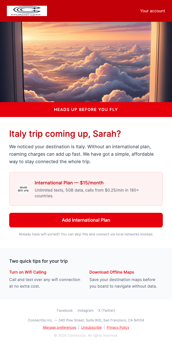 International Roaming – Avoid Surprise Charges