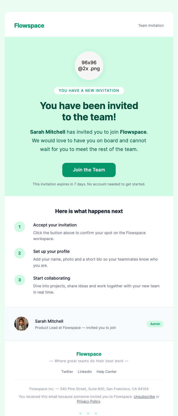 Invite User – Illustrated