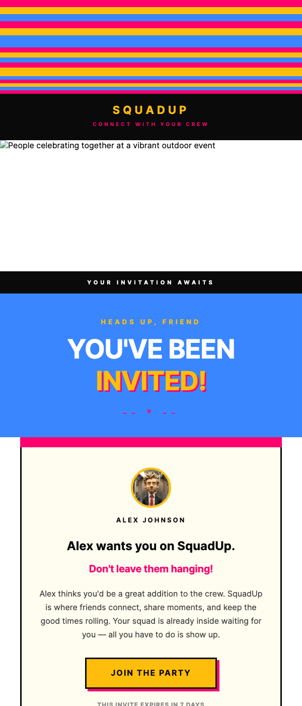 Invite User – Retro