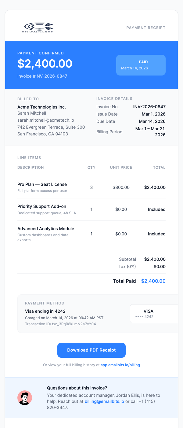 Invoice Payment Received