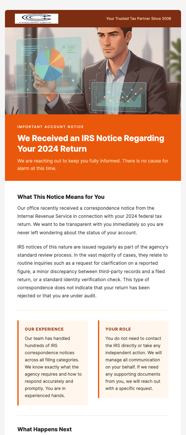 IRS Notice – We're Handling This for You