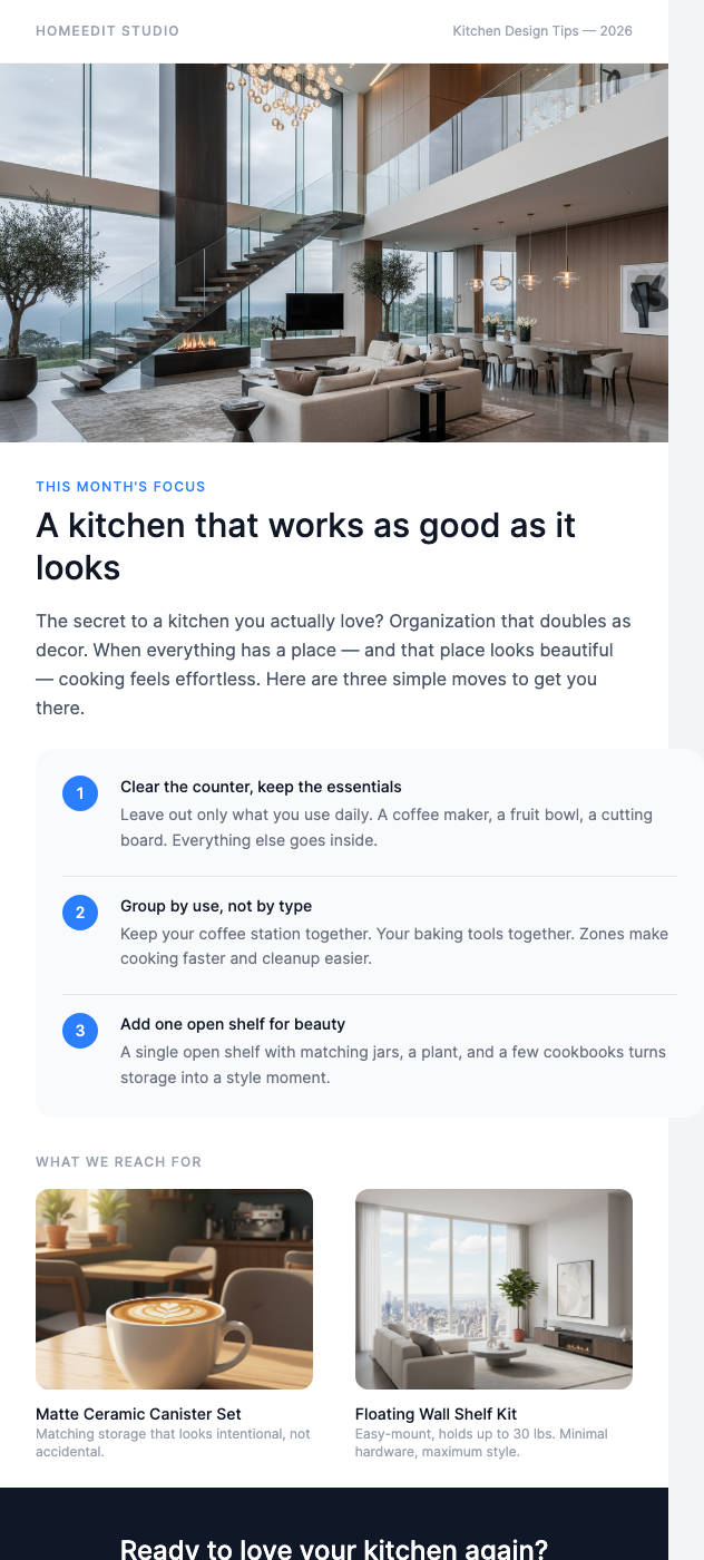 Kitchen Design Tips – Create Your Gathering Place