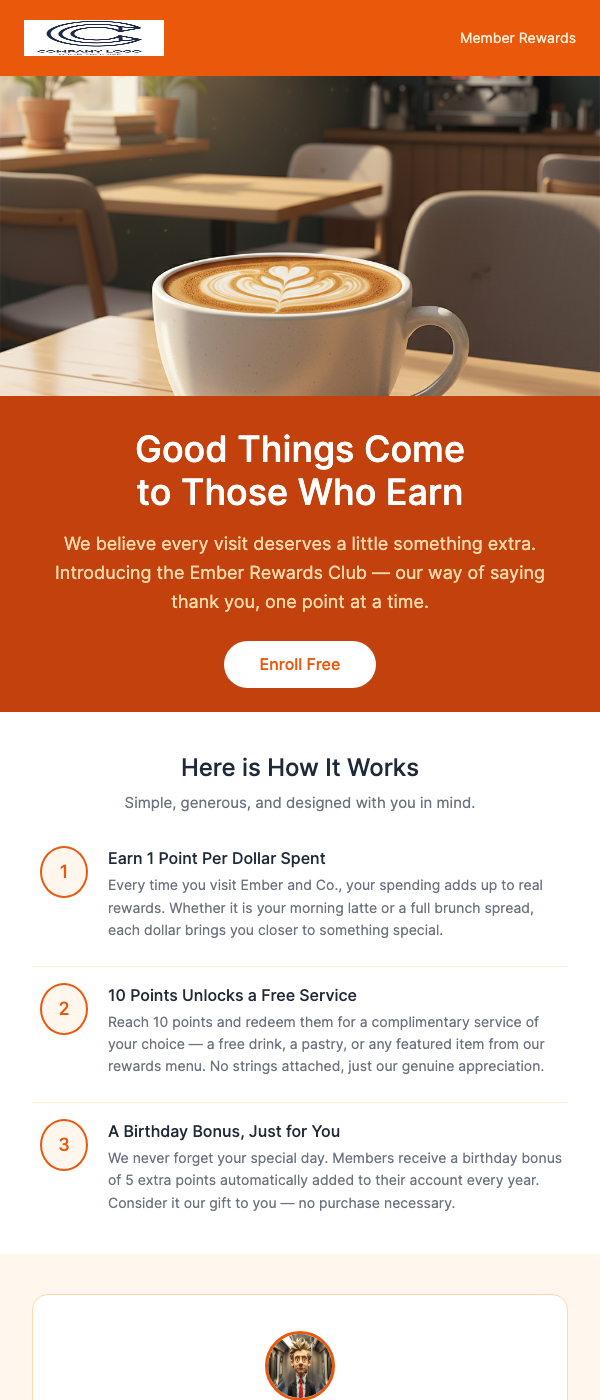 Loyalty Rewards – Earn Points Every Visit