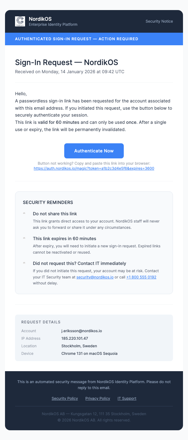 Magic Link – Corporate