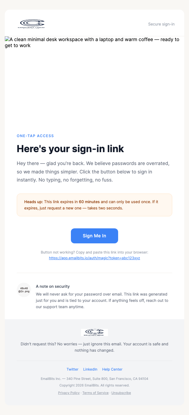 Magic Link – Startup