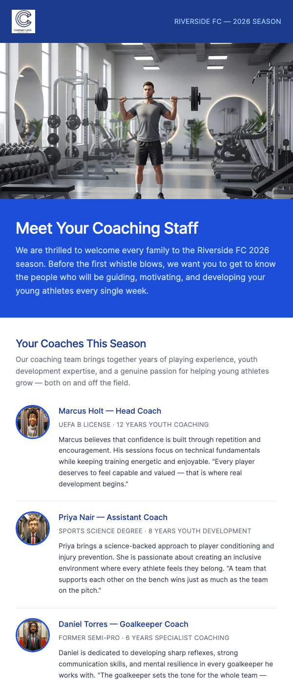 Meet Your Coaching Staff