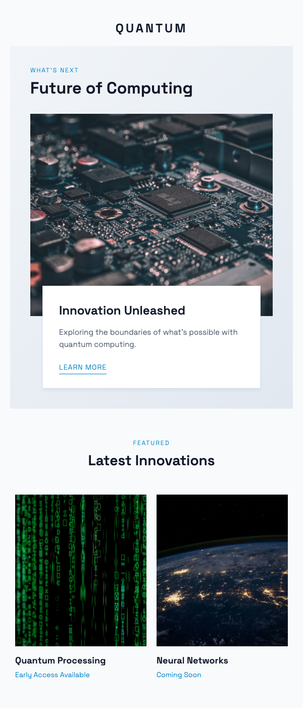 Modern Tech Company Email | Light Theme