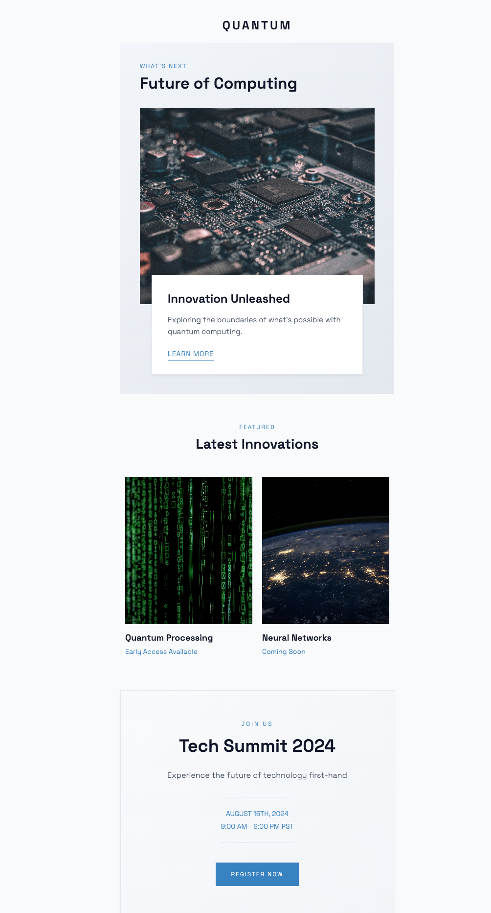 Modern Tech Company Email | Light Theme