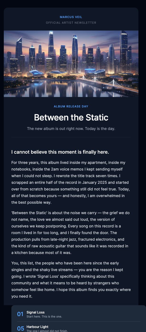 New Album Out Now – Listen First